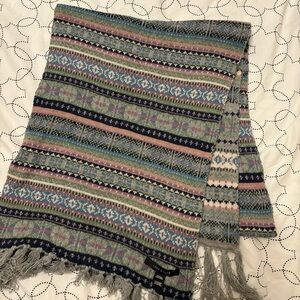 Large Wide Multi Coloured Love and Lore Scarft